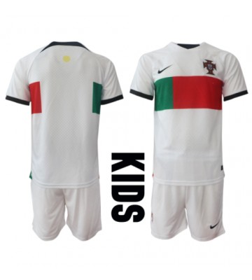 Portugal Udebanesæt Børn VM 2022 Kort ærmer (+ korte bukser)
